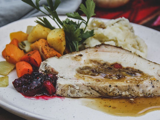 Individual Thanksgiving Sliced Roast Turkey Breast Dinner