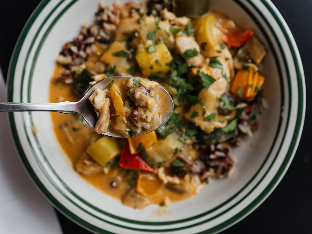 Thai Coconut Chicken Curry with Red and Black Rice Kit