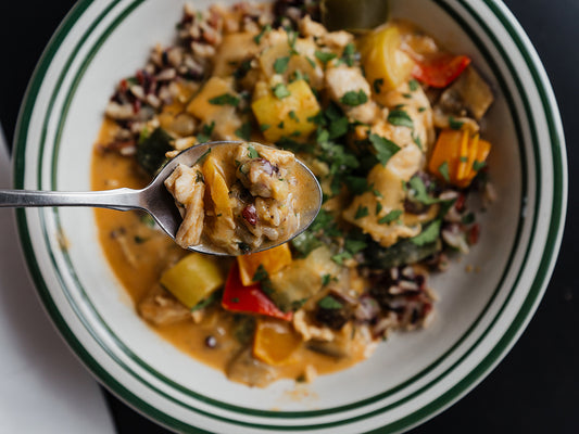 Thai Coconut Chicken Curry with Red and Black Rice Kit